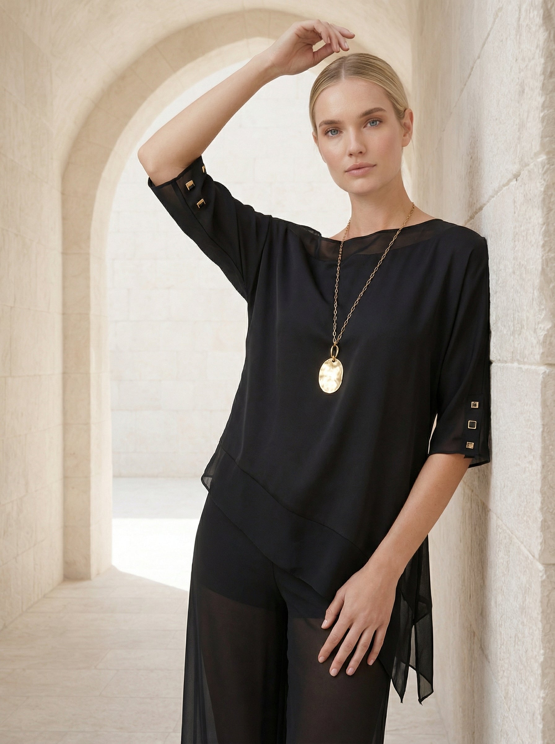 Off One Shoulder Flowy Satin Top
